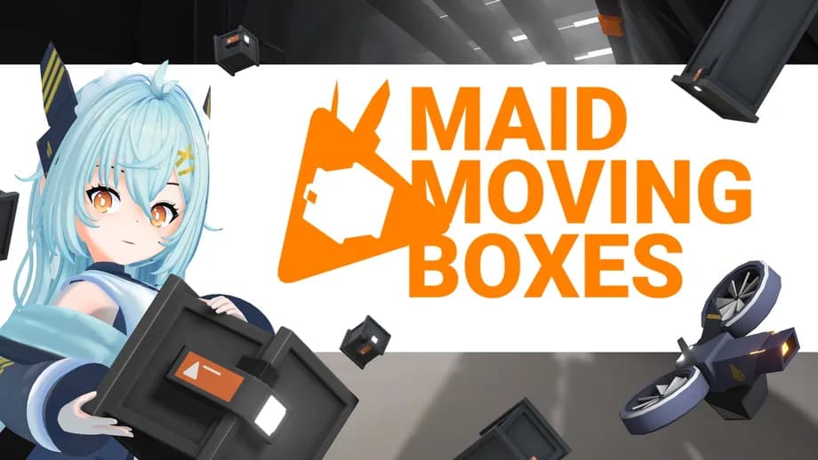 Maid Moving Boxes